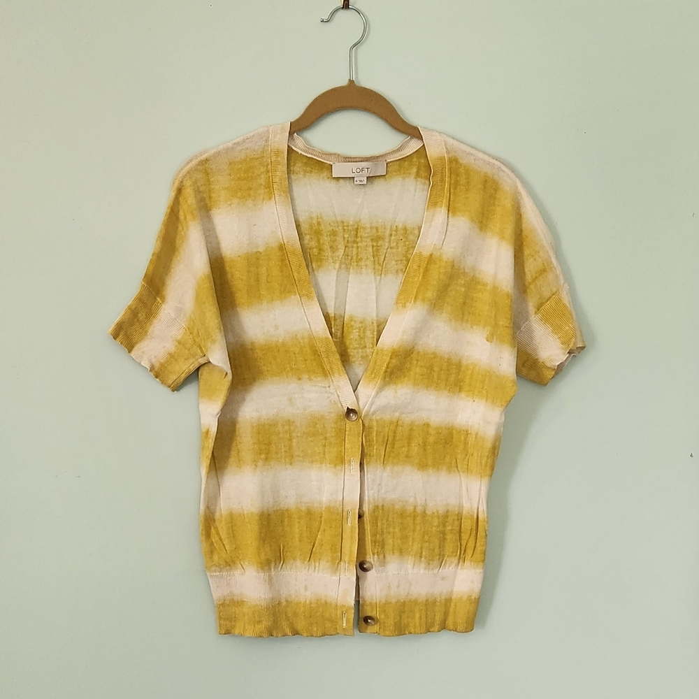 Short-sleeved Loft summer cardigan, size M